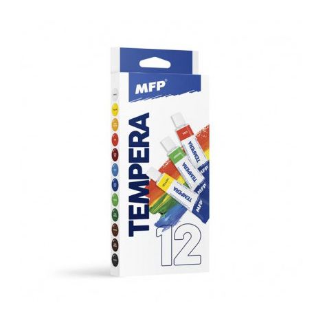 Farby Tempera MFP, 12 kolorów x 12ml